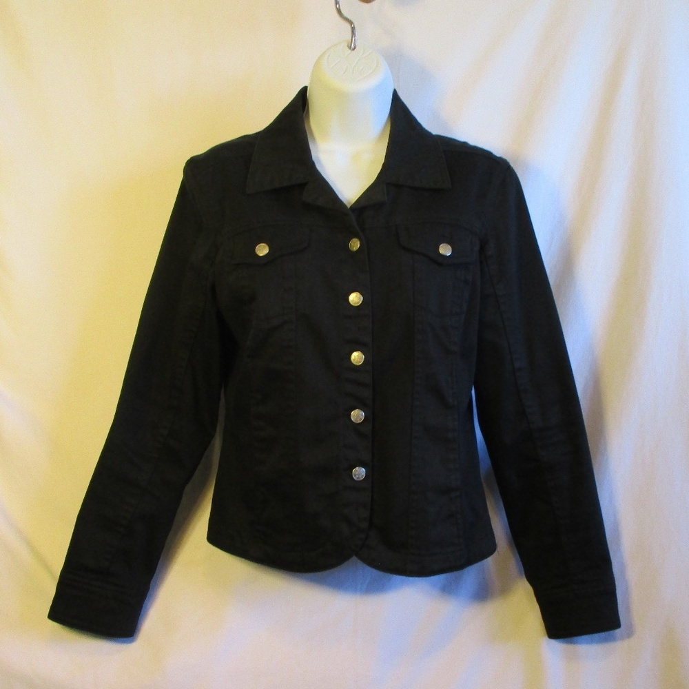 New Tailored Black Denim Jacket